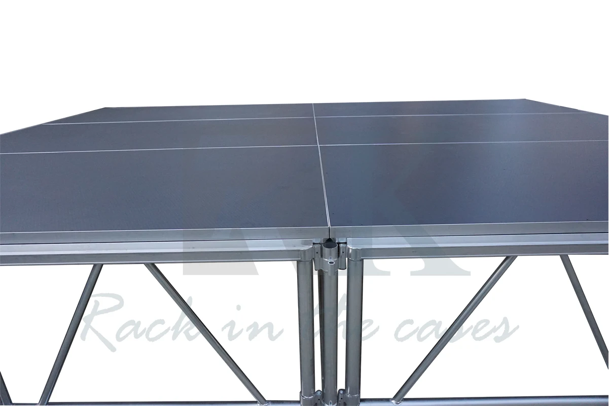 6m x 6m RK Adjustable Height 0.4m~0.5m~0.6m Aluminum Stage, Modular Stage Platform, Portable Aluminum Stage