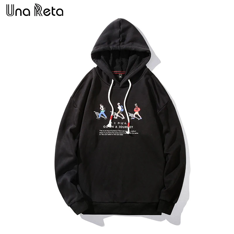Свитшот Una Reta мужской с капюшоном в стиле хип хоп худи японском уличная одежда