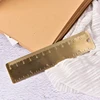 Brass Straight Ruler for School Office Stationery Metal Painting Drawing Tools Chancery Rose Gold Measuring Ruler Bookmark Mini ► Photo 1/6