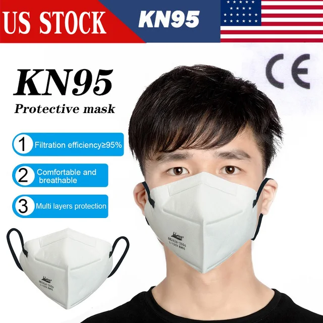 US $5.79  USA STOCK CE KN95 Mask No-value Antivirus Flu Anti Infection N95 Mask Respirator PM2.5 Protective S