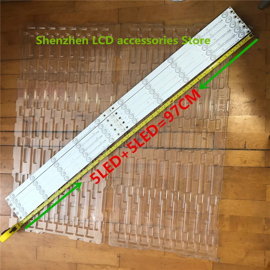 

50 светодиодный т. Светодиодная лента для подсветки 5 ламп CHGD49LB15 _ светодиодный 3030_V0.5_20150331 для Chang hong 49 "TV UD49D6000i 49D3700I 49D2000 49U3C 49A1U