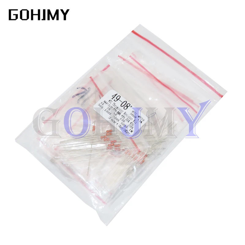 

Комплект резисторов для термистора NTC 100 шт. = 10 значений * 10 шт., Фотоэлементы 1K 2K 5K 10K 20K 50K 100K 200K 500K 1M +/-5% 3950B