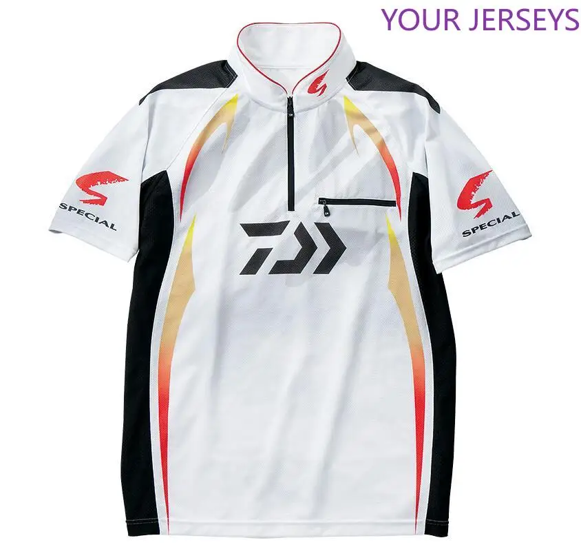 

2020 Summer Brand Daiwa Dawa Clothing Breathable Quick Dry Anti-UV Fishing Clothes Short Sleeve Fishing Shirt Camisas Pesca