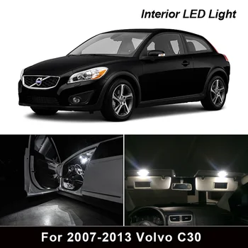 

12X White Bulb LED Car Light Interior Kit For 2007-2013 Volvo C30 Map Dome Trunk Glove Box Lamp
