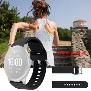 

22mm Silicone Soft Strap For Xiaomi Haylou Solar Smart Wristband Band Replacement Sport Bracelet Skin-friendly Strap Watch M8O6