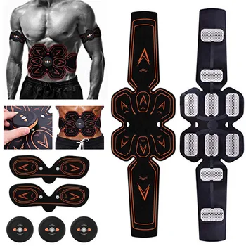 

EMS Abdominal Muscle Stimulator Trainer USB Connect Abs Fitness Equipment Training Gear Muscles Electrostimulator Toner Massage