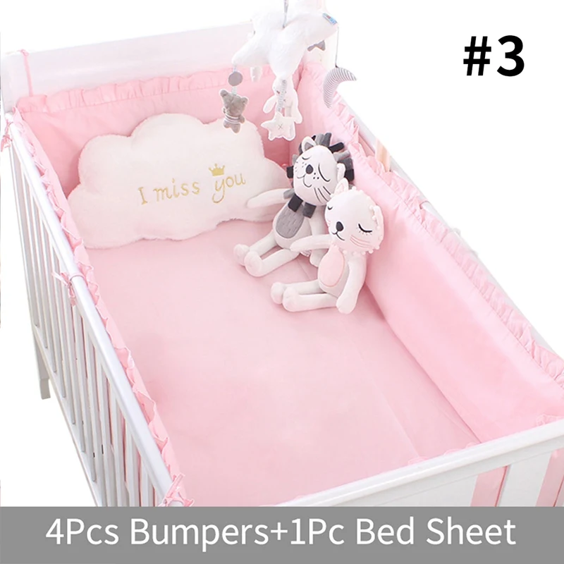 5 шт. Детские бортики для кроватки, защита для кроватки, подушки, хлопковая кроватка для новорожденного вставки для кроватки, детская кроватка, забор, Комплект постельного белья для малышей - Цвет: 3  110