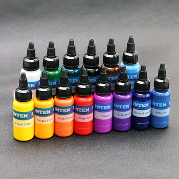 

14 Colors 30ml/bottle Tattoo Ink Set Microblading Permanent Makeup Pigment 14 Colors Tattoo & Body Painting Ink for Tattoo