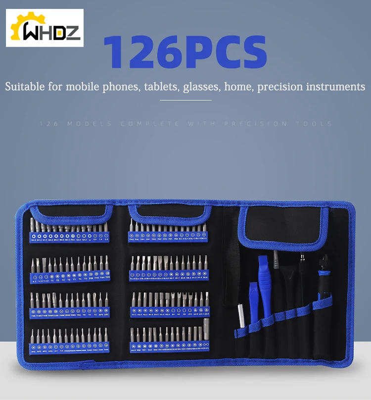 

Electronics Repair Tool Kit, 126pcs Precision Scredriver Set Magnetic For MacBook, iPhone, Watch, Camera, Game Console Repair