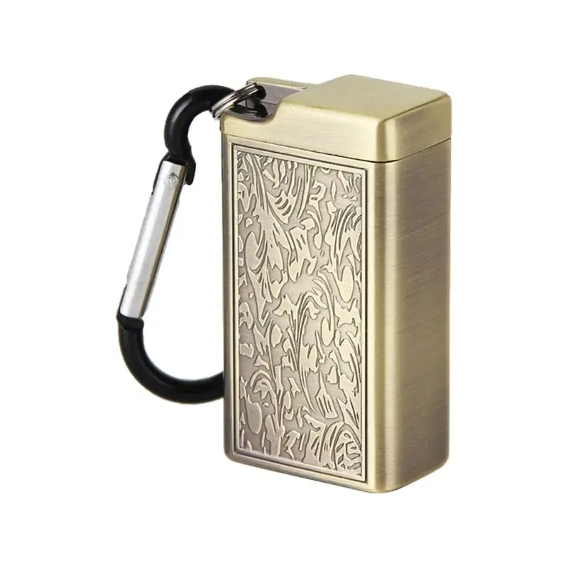 

Smoke Ash Tray Mini Portable Ashtray Outdoor Keychain Metal Pocket Holder