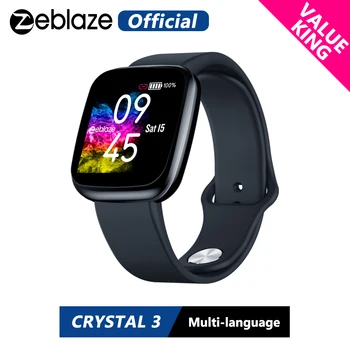 

[Value King]Zeblaze Crystal 3 Smartwatch WR IP67 Heart Rate Blood Pressure Long Battery Life IPS Color Display Smart Watch