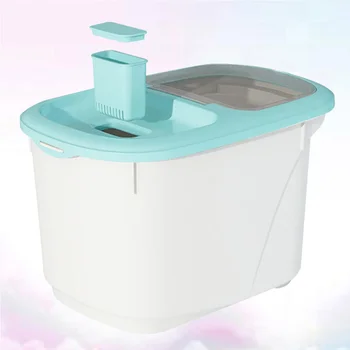 

15KG Large Multifunctional Rice Bucket Kitchen Insect-proof Sealed Grain Storage Bin Plastic Moisture-proof Rice Cylinder Kitche