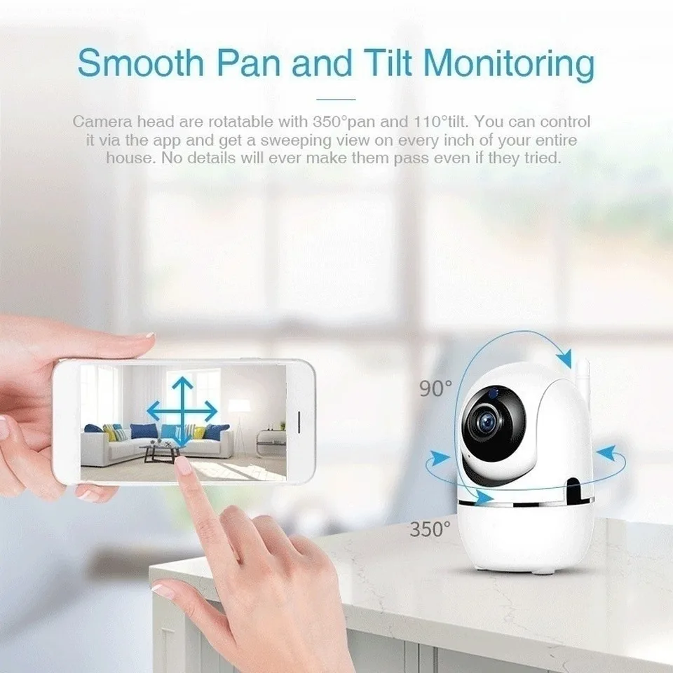 Новая интеллектуальная камера слежения для домашней безопасности 360 камера 1080P Wifi ip-камера ночного видения Видеокамера аудио камера детский монитор безопасности
