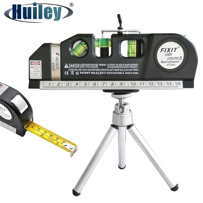 Laser Level Meter Horizontal Vertical MeasuringInstrument Detector Straight Tool 