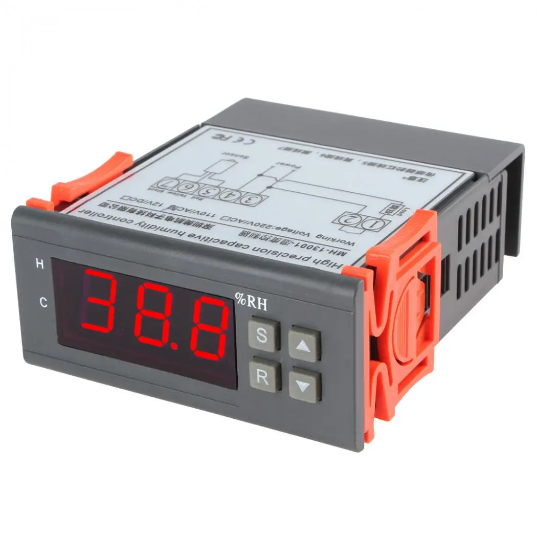 AC 110V цифровой ЖК-контроллер влажности воздуха Диапазон измерения 1%~ 99% с датчиком