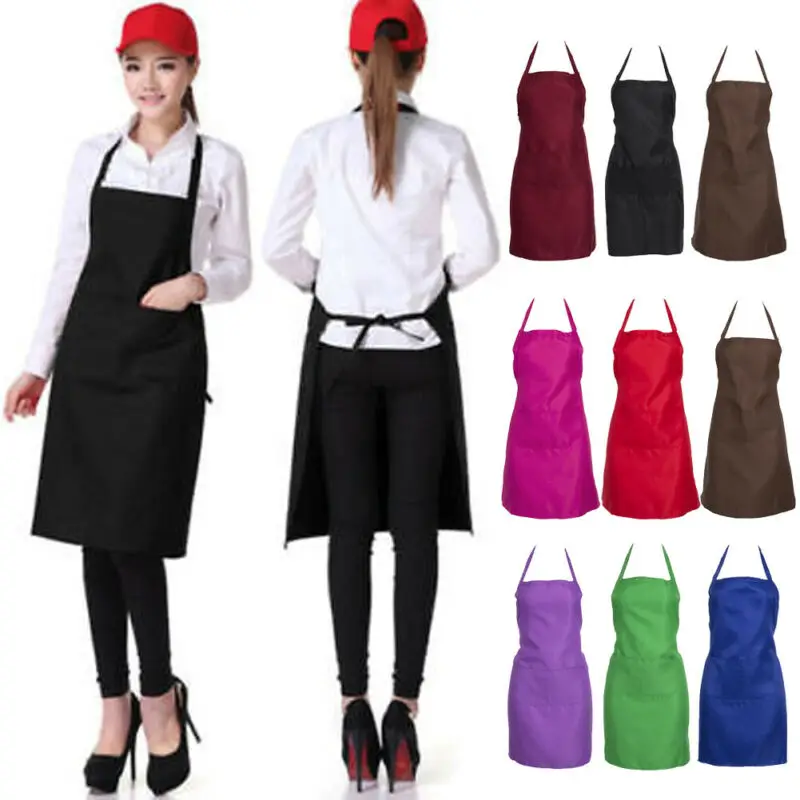 Women Men Waterproof Kitchen Apron Chef Butcher BBQ Cooking Sleeveless Cotton Linen Aprons for Men Women Home Cleaning Tools