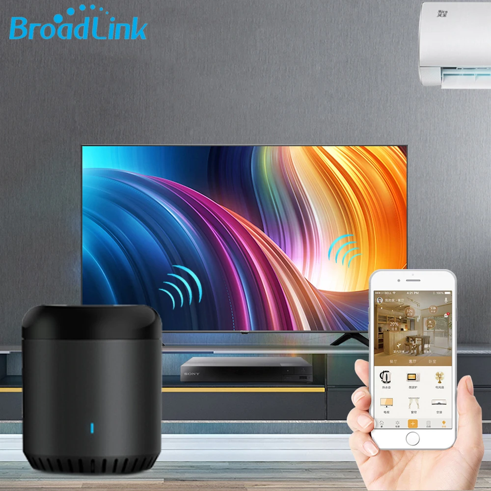 Broadlink RM Mini 3 умный wifi переключатель Интеллектуальный ИК пульт дистанционного управления работает с Google Home мини умный дом автоматизация