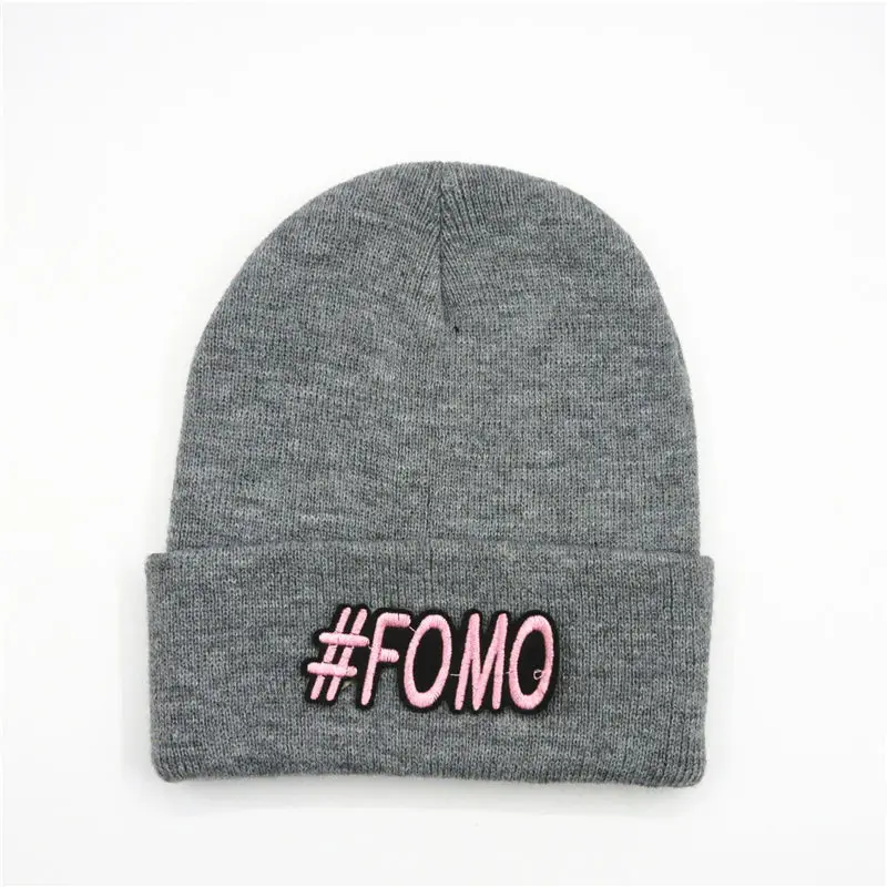 LDSLYJR letter embroidery Thicken knitted hat winter warm hat Skullies cap beanie hat for men and women 230