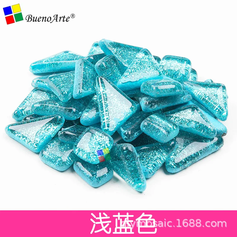 light blue 1 кг DIY Детские материалы ручной работы мозаика ручной работы креативный материал Радужный - Цвет: light blue