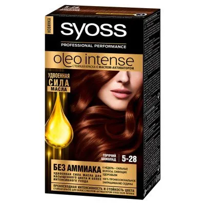 Краска без аммиака «Oleo Intense» Syoss, 5-28 Горячий шоколад