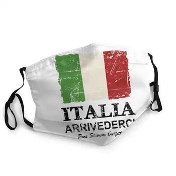 

Non-Disposable Face Mask Italy Flag Mouth Cover Anti Bacterial Dustproof Mask Protection Cover Respirator Mouth Muffle