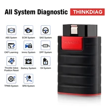 2 sztuk/partia Thinkdiag narzędzie diagnostyczne samochodu czytnik kodów OBDII pełny System Auto skaner kompatybilny z Bluetooth skaner OBD2