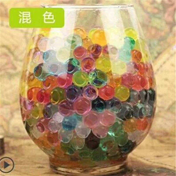 

100 Pcs Water Pearl Shaped Crystal Soil Water Beads Mud Grow Magic Jelly Balls Home Decor Aqua plant bonsai Soil Wholesales