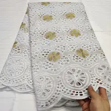 Швейцарская кружевная ткань новейшая швейцарская вуаль кружева в швейцарском африканском сухом кружевном популярном дубайском стиле полые кружева 5 ярдов