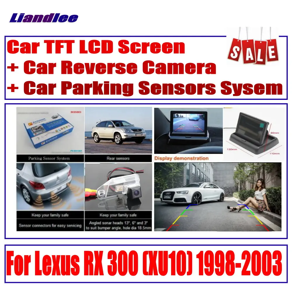 Для Lexus RX 300 XU10 1998-2003 Автомобильный дисплей заднего вида/камера заднего вида/цифровая система парковочных датчиков