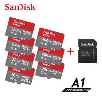 

SanDisk Micro SD Card 16GB 32G 64G 128G 200GB SDHC/SDXC Class10 256G 400GB Memory TF Card for Video Monitoring Smartphone Drones