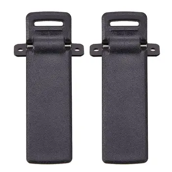 

Promotion--2Pcs Walkie Talkie Spare Part Back Belt Clip for Baofeng 2-way Radio UV5R For Baofeng intercom UV5R / 5RA / 5R + / 5R