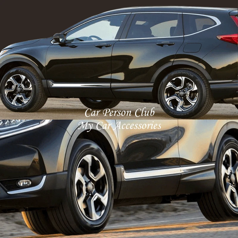 Для Honda CR V CRV 2017 2018 2019 углеродное волокно автомобиля боковой двери полоски для