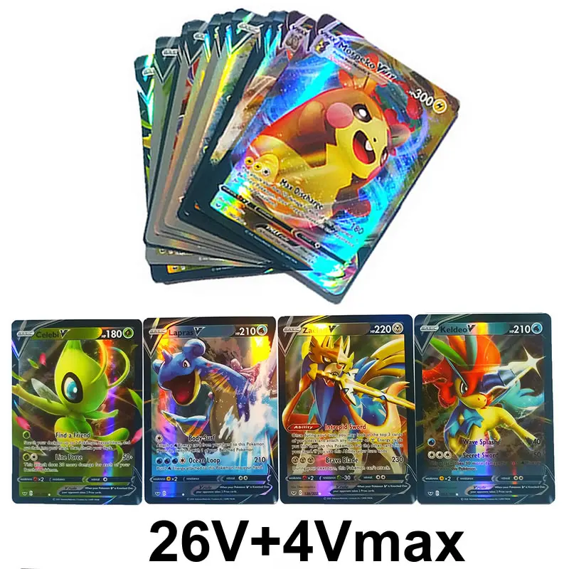 Booster-Box Sword-Shield Shining-Card Pokemon-Cards Collection English Vmax Kids Childer