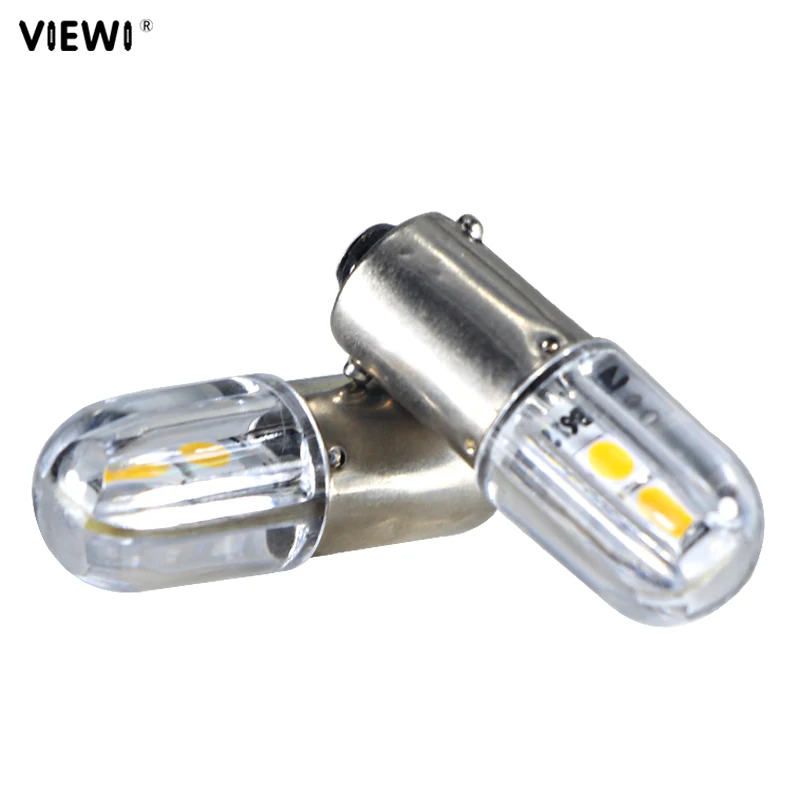 10X BA9S T4W led lights Dc 6 12 24 36 48 volt Car Auto Backup Reserve bulbs lamps 1W  6v 24v 12v Indicator light smd 3030 chip