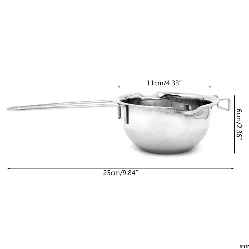 Длинная ручка восковой плавильной кастрюли из нержавеющей стали DIY ароматические свечи мыло шоколадное масло ручной работы мыло инструмент антипригарное легкое очищение