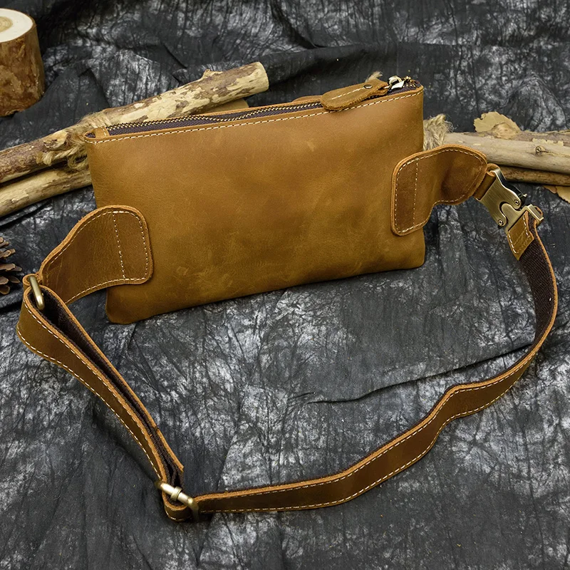 Leather Bum Bag Dark Brown Echuca