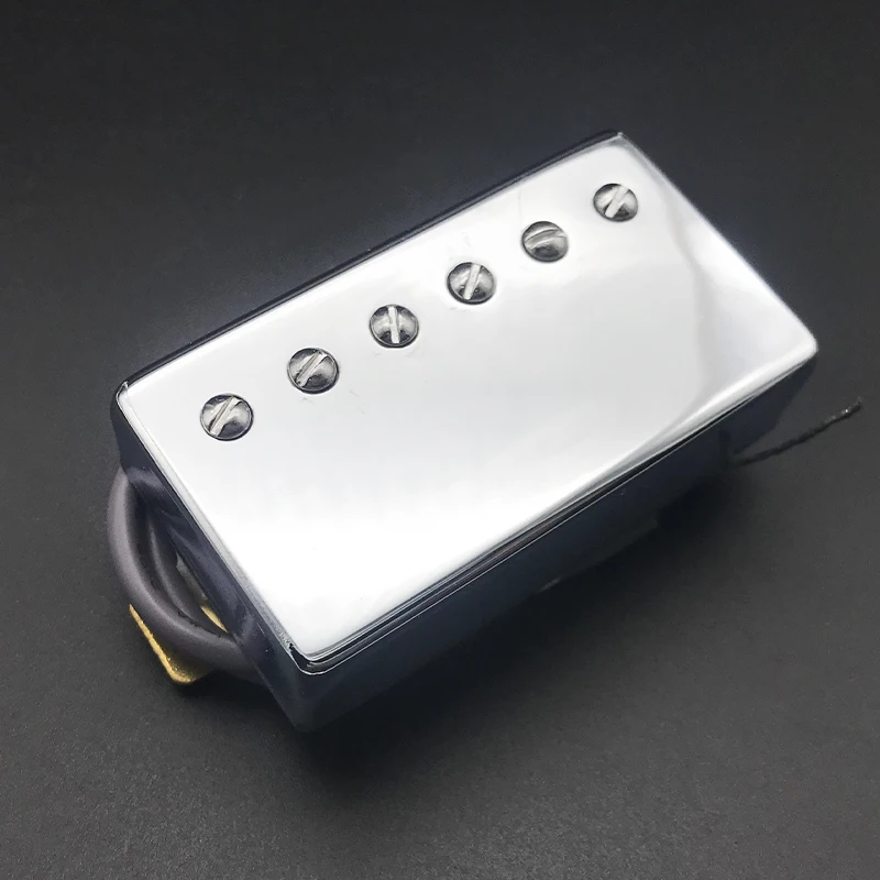 Alnico 5 Humbucker электрогитара пикап хромированная Шея мост Пикап для LP стиль электрическая гитара латунная крышка гитарра пикап
