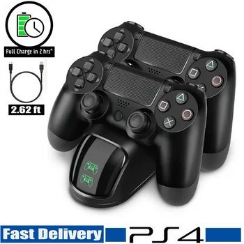 

Dual Controller Fast Charger Charging Dock Station Dualshock Gamepad For PS4/PS4 Slim/Pro Game Controller Joypad Joystick