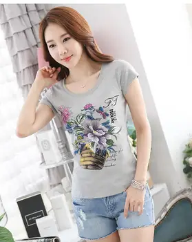 

2020 Women Short lvory Sleeve Shirtmint Top Garment