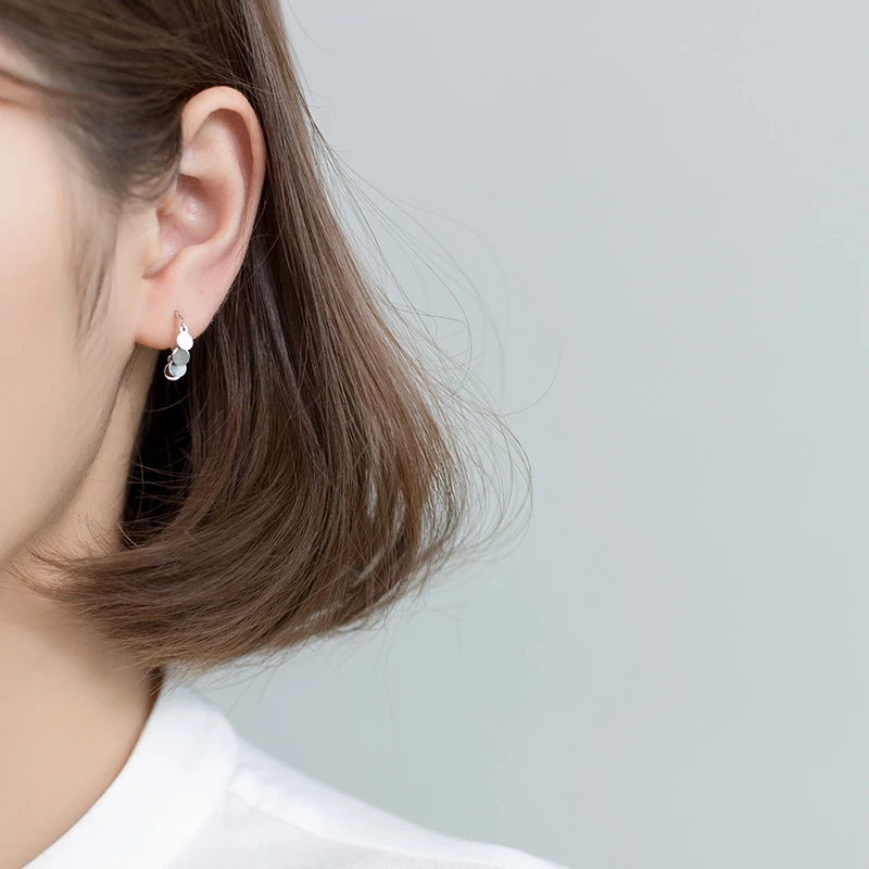 Modian Мода Качели Классический стерлингового серебра 925 сверкающие серьги