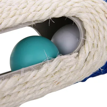 

Pet Cat Toys Rolling Sisal Scratching Post Trapped With 3 Ball Toys for Cat's Puppy Pet Training Supplies