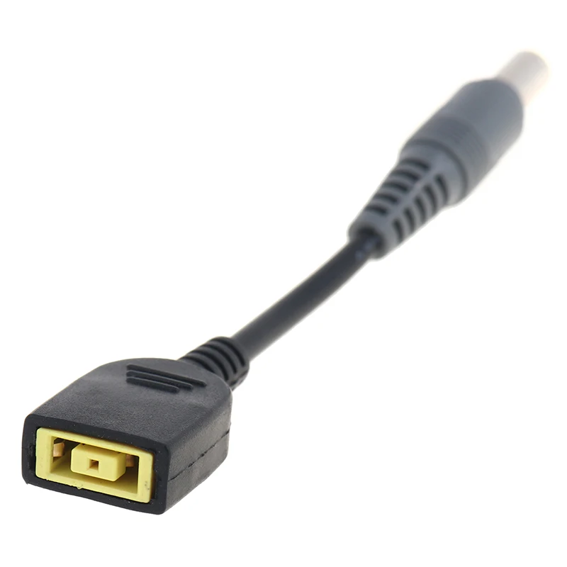 Dc quadrado usb plug fêmea para 7.9x5.5mm macho adaptador de alimentação conversor cabo de cabo conector para lenovo thinkpad carregador adaptador