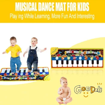 

Piano Music Dance Play Mat Funny Musical Blanket Gifts for Kids Baby S7JN