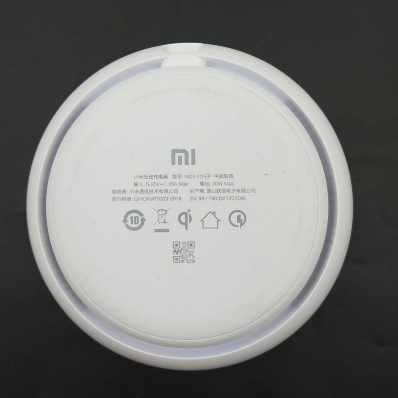 Оригинальное Беспроводное зарядное устройство Mi 9 pro 20 Вт макс. быстрое настенное