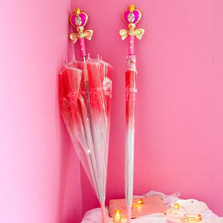 Зонт Сейлор Мун волшебная палочка аниме экшн фигурка с принтом пед мультяшный