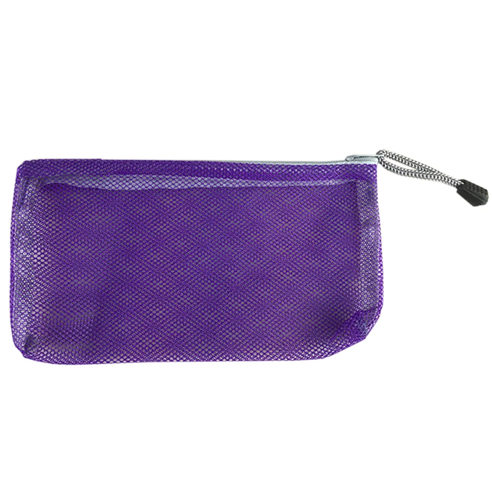6pcs Travel Portable Practical Makeup Bag Large Capacity Nylon Zipper Closure Storage Fine Mesh Cosmetics Multi-colored Outdoor