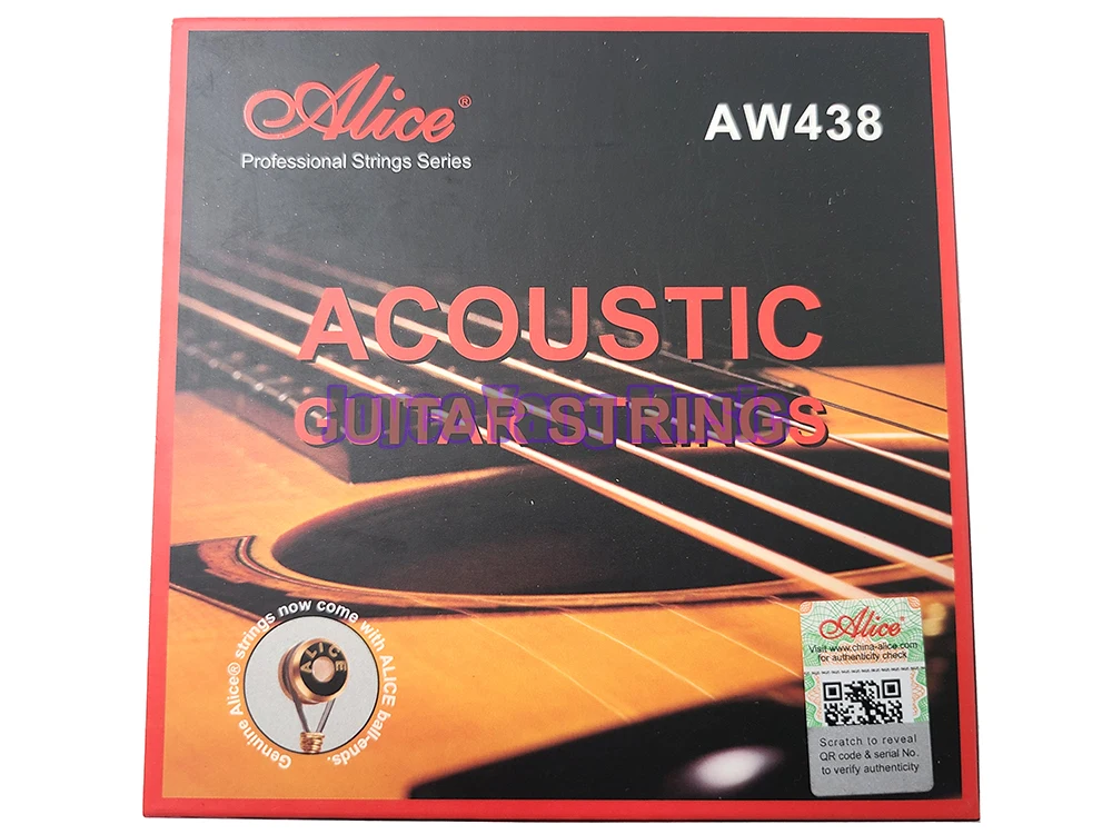 

Alice AW438 Acoustic Guitar Strings Plated Steel Hexagonal Core Phospher Bronze Winding Anti-Rust Coating