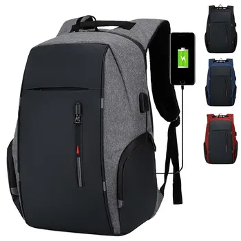 

Backpack Men USB Charging Waterproof Laptop Backpack Casual Oxford Business Bag 15.6 Inch Computer Notebook Backpacks