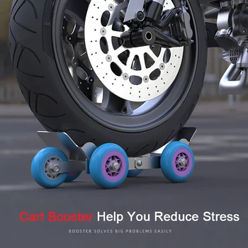 

Flat Tire Wheel Puller Booster Large Trailer Electric Emergency Help Self-rescue Traile With 5 wheels For Motorcycle Ebike