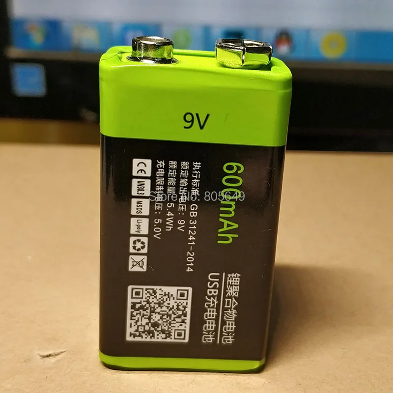 4X ZNTER S19 9 в 600 мАч не 400 USB перезаряжаемая литий ионная батарея В Lipo для микрофона